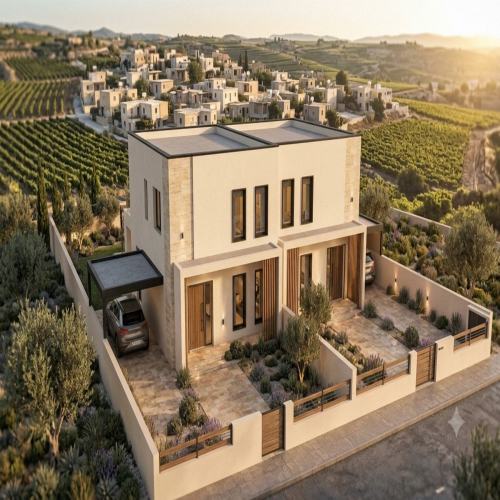 3+1 Bedroom Semi-detached Villa in Stroumbi, Paphos | pr30800 | catalog
